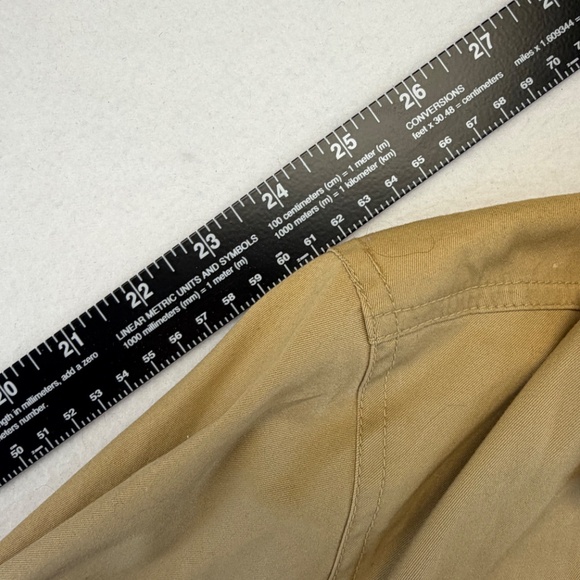 Lane Bryant Womens Utility Jacket 22/24 Button Collared Shacket Cotton Field Tan - Picture 12 of 13